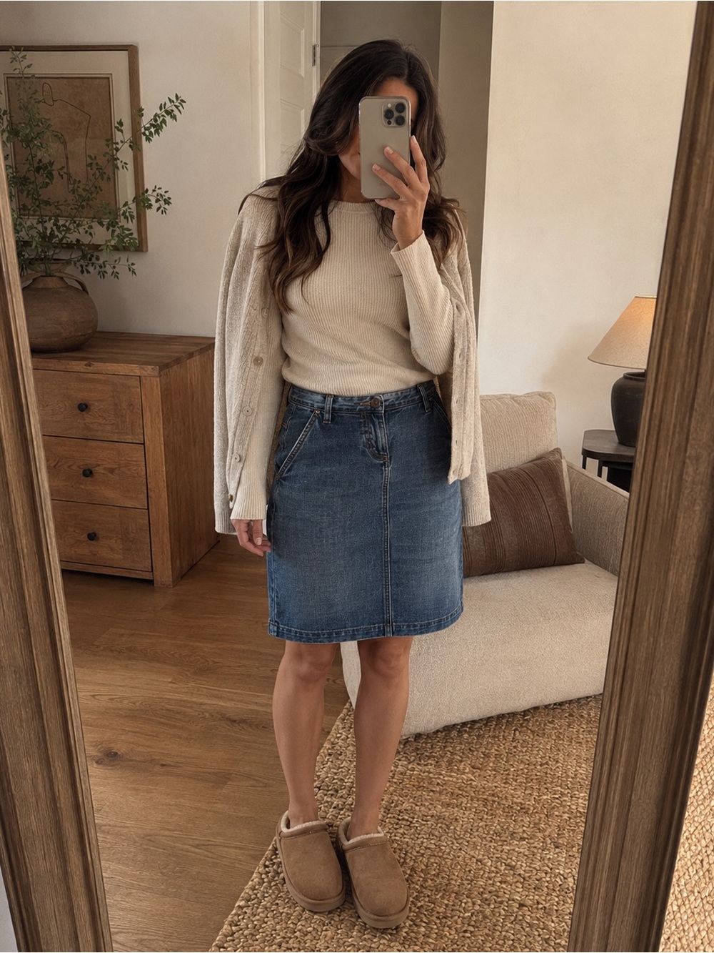 Classic Blue Denim Skirt - Casual Everyday Style